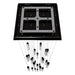 Chandelier Avenue Lighting HF1904-25-GL-DBZ-SNW The Original Glacier 25-Light 28"W Multi-Light Chandelier in Dark Bronze/Snow Crystals Avenue Lighting
