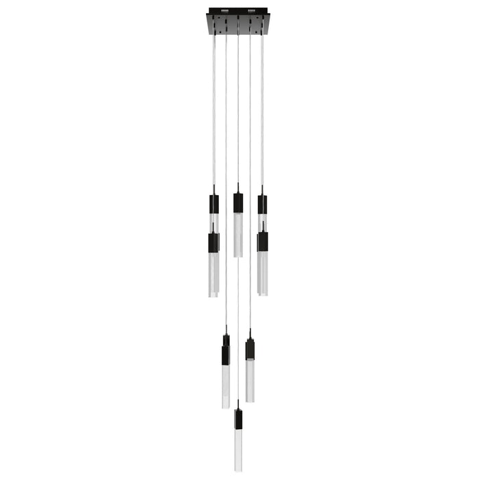 Chandelier Avenue Lighting HF1905-13-GL-DBZ-SNW The Original Glacier 13-Light 20"W Multi-Light Chandelier in Dark Bronze/Snow Crystals Avenue Lighting