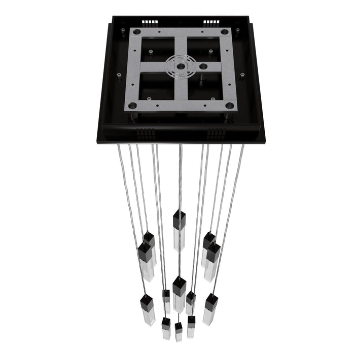 Chandelier Avenue Lighting HF1905-13-GL-DBZ-SNW The Original Glacier 13-Light 20"W Multi-Light Chandelier in Dark Bronze/Snow Crystals Avenue Lighting