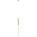 Pendant Light Avenue Lighting HF2020-SNW-BB Main St. Main Street 1-Light 2"W Mini Pendant in Brushed Brass/Snow Clear Acrylic Avenue Lighting
