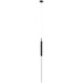 Pendant Light Avenue Lighting HF2020-SNW-BK Main St. Main Street 1-Light 2"W MIni Pendant in Black/Snow Clear Acrylic Avenue Lighting