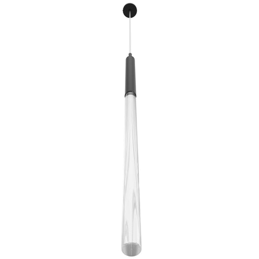 Pendant Light Avenue Lighting HF2020-SNW-BK Main St. Main Street 1-Light 2"W MIni Pendant in Black/Snow Clear Acrylic Avenue Lighting