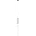 Pendant Light Avenue Lighting HF2020-SNW-PN Main St. Main Street 1-Light 2"W Mini Pendant in Polished Nickel/Snow Clear Acrylic Avenue Lighting