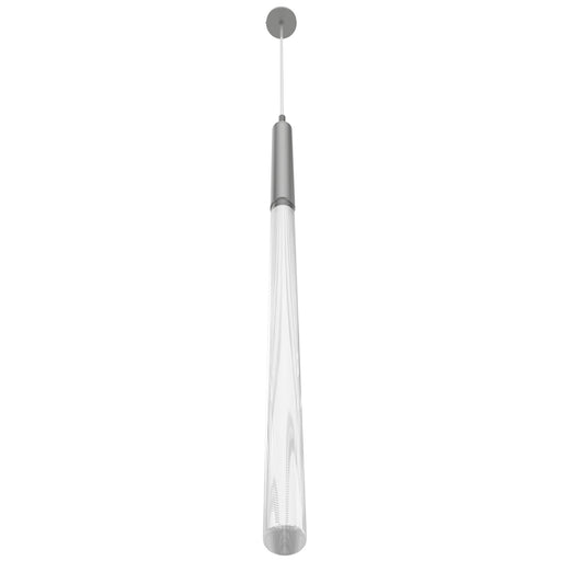 Pendant Light Avenue Lighting HF2020-SNW-PN Main St. Main Street 1-Light 2"W Mini Pendant in Polished Nickel/Snow Clear Acrylic Avenue Lighting
