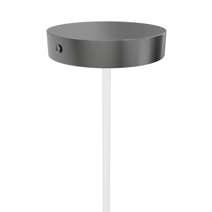 Pendant Light Avenue Lighting HF2020-SNW-PN Main St. Main Street 1-Light 2"W Mini Pendant in Polished Nickel/Snow Clear Acrylic Avenue Lighting