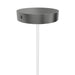 Pendant Light Avenue Lighting HF2020-SNW-PN Main St. Main Street 1-Light 2"W Mini Pendant in Polished Nickel/Snow Clear Acrylic Avenue Lighting