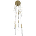 Pendant Light Avenue Lighting HF2021-SNW-BB Main St. Main Street 21-Light 22"W Pendant in Brushed Brass/Snow Clear Acrylic Avenue Lighting