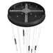 Multi-Light Pendant Avenue Lighting HF2021-SNW-BK Main St. Main Street 21-Light 22"W Pendant in Black/Snow Clear Acrylic Avenue Lighting