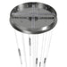 Pendant Light Avenue Lighting HF2021-SNW-PN Main St. Main Street 21-Light 22"W Pendant in Polished Nickel/Snow Clear Acrylic Avenue Lighting