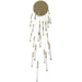 Pendant Light Avenue Lighting HF2031-SNW-BB Main St. Main Street 31-Light 30"W Pendant in Brushed Brass/Snow Clear Acrylic Avenue Lighting