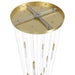 Pendant Light Avenue Lighting HF2031-SNW-BB Main St. Main Street 31-Light 30"W Pendant in Brushed Brass/Snow Clear Acrylic Avenue Lighting