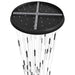 Multi-Light Pendant Avenue Lighting HF2051-SNW-BK Main St. Main Street 51-Light 37"W LED Pendant in Black/Snow Clear Acrylic Avenue Lighting