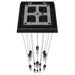 Chandelier Avenue Lighting HF1905-13-GL-BK The Original Glacier 13-Light 20"W Multi-Light Chandelier in Black/Bubbled Crystals Avenue Lighting