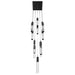 Chandelier Avenue Lighting HF1905-13-GL-BK-C The Original Glacier 13-Light 20"W Multi-Light Chandelier in Black/Clear Crystals Avenue Lighting