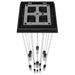 Chandelier Avenue Lighting HF1905-13-GL-BK-C The Original Glacier 13-Light 20"W Multi-Light Chandelier in Black/Clear Crystals Avenue Lighting