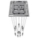 Chandelier Avenue Lighting HF1905-13-GL-CH The Original Glacier 13-Light 20"W Multi-Light Chandelier in Polished Chrome/Bubbled Crystals Avenue Lighting