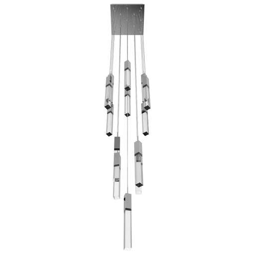 Chandelier Avenue Lighting HF1905-13-GL-CH-C The Original Glacier 13-Light 20"W Multi-Light Chandelier in Polished Chrome/Clear Crystals Avenue Lighting