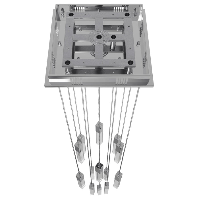 Chandelier Avenue Lighting HF1905-13-GL-CH-C The Original Glacier 13-Light 20"W Multi-Light Chandelier in Polished Chrome/Clear Crystals Avenue Lighting