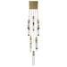 Chandelier Avenue Lighting HF1905-13-GL-BB The Original Glacier 13-Light 20"W Multi-Light Chandelier in Brushed Brass/Bubbled Crystals Avenue Lighting