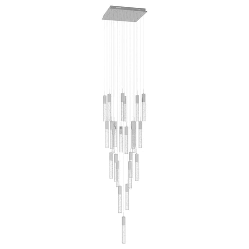 Chandelier Avenue Lighting HF1904-25-GL-CH The Original Glacier 25-Light 28"W Multi-Light Chandelier in Polished Chrome/Bubbled Crystals Avenue Lighting