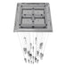 Chandelier Avenue Lighting HF1904-25-GL-CH The Original Glacier 25-Light 28"W Multi-Light Chandelier in Polished Chrome/Bubbled Crystals Avenue Lighting