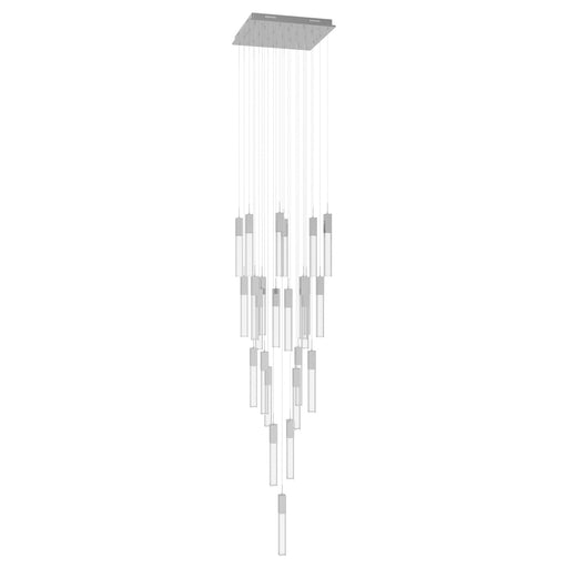 Chandelier Avenue Lighting HF1904-25-GL-CH-C The Original Glacier 25-Light 28"W Multi-Light Chandelier in Polished Chrome/Clear Crystals Avenue Lighting