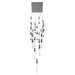 Chandelier Avenue Lighting HF1904-25-GL-CH-C The Original Glacier 25-Light 28"W Multi-Light Chandelier in Polished Chrome/Clear Crystals Avenue Lighting