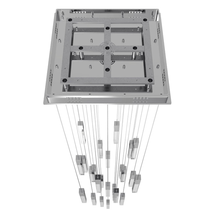 Chandelier Avenue Lighting HF1904-25-GL-CH-C The Original Glacier 25-Light 28"W Multi-Light Chandelier in Polished Chrome/Clear Crystals Avenue Lighting
