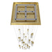 Chandelier Avenue Lighting HF1904-25-GL-BB The Original Glacier 25-Light 28"W Multi-Light Chandelier in Brushed Brass/Bubbled Crystals Avenue Lighting