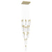 Chandelier Avenue Lighting HF1904-25-GL-BB-C The Original Glacier 25-Light 28"W Multi-Light Chandelier in Brushed Brass/Clear Crystals Avenue Lighting