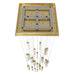 Chandelier Avenue Lighting HF1904-25-GL-BB-C The Original Glacier 25-Light 28"W Multi-Light Chandelier in Brushed Brass/Clear Crystals Avenue Lighting