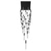 Chandelier Avenue Lighting HF1903-41-GL-BK The Original Glacier 41-Light 36"W Multi-Light Chandelier in Black/Bubbled Crystals Avenue Lighting