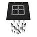 Chandelier Avenue Lighting HF1903-41-GL-BK The Original Glacier 41-Light 36"W Multi-Light Chandelier in Black/Bubbled Crystals Avenue Lighting