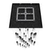 Chandelier Avenue Lighting HF1903-41-GL-BK-C The Original Glacier 41-Light 36"W Multi-Light Chandelier in Black/Clear Crystals Avenue Lighting