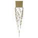 Chandelier Avenue Lighting HF1903-41-GL-BB The Original Glacier 41-Light 36"W Multi-Light Chandelier in Brushed Brass/Bubbled Crystals Avenue Lighting
