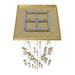 Chandelier Avenue Lighting HF1903-41-GL-BB The Original Glacier 41-Light 36"W Multi-Light Chandelier in Brushed Brass/Bubbled Crystals Avenue Lighting