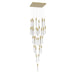 Chandelier Avenue Lighting HF1903-41-GL-BB-C The Original Glacier 41-Light 36"W Multi-Light Chandelier in Brushed Brass/Clear Crystals Avenue Lighting