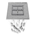 Chandelier Avenue Lighting HF1903-41-GL-CH The Original Glacier 41-Light 36"W Multi-Light Chandelier in Polished Chrome/Bubbled Crystals Avenue Lighting