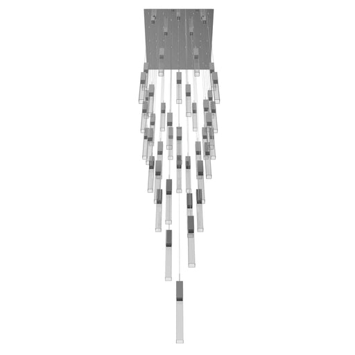 Chandelier Avenue Lighting HF1903-41-GL-CH-C The Original Glacier 41-Light 36"W Multi-Light Chandelier in Polished Chrome/Clear Crystals Avenue Lighting