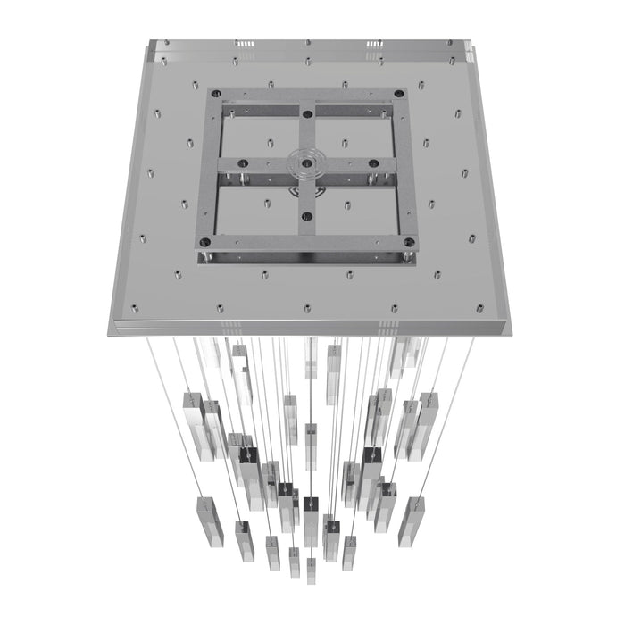 Chandelier Avenue Lighting HF1903-41-GL-CH-C The Original Glacier 41-Light 36"W Multi-Light Chandelier in Polished Chrome/Clear Crystals Avenue Lighting