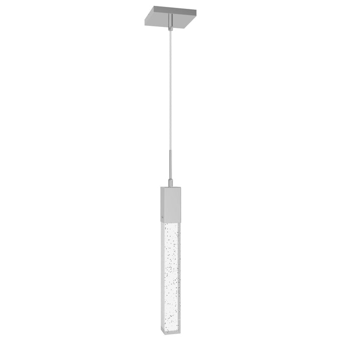 Pendant Light Avenue Lighting HF1901-1-GL-CH The Original Glacier 1-Light 2"W LED Mini Pendant in Polished Chrome/Bubbled Crystal Avenue Lighting