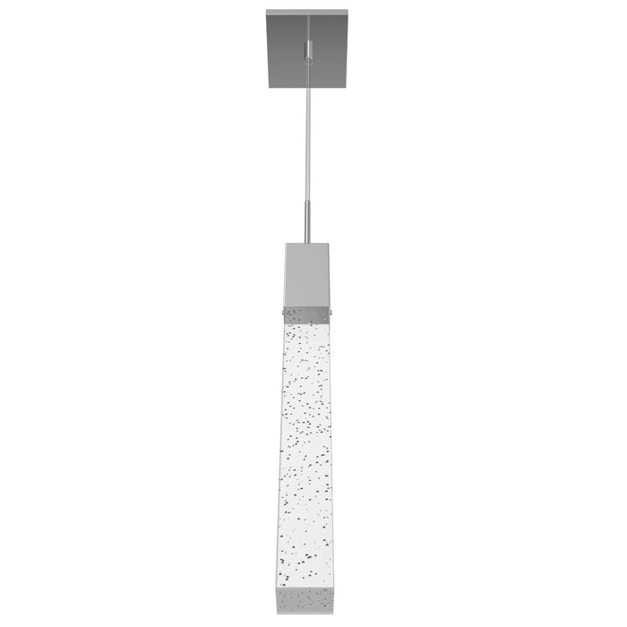 Pendant Light Avenue Lighting HF1901-1-GL-CH The Original Glacier 1-Light 2"W LED Mini Pendant in Polished Chrome/Bubbled Crystal Avenue Lighting
