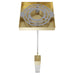 Pendant Light Avenue Lighting HF1901-1-GL-BB The Original Glacier 1-Light 2"W LED Mini Pendant in Brushed Brass/Bubbled Crystal Avenue Lighting