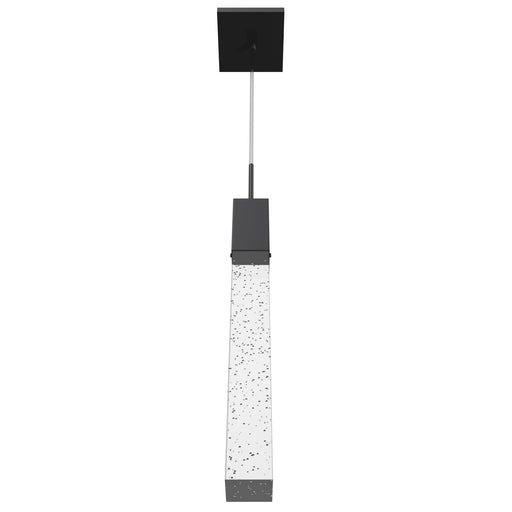 Pendant Light Avenue Lighting HF1901-1-GL-BK The Original Glacier 1-Light 2"W LED Mini Pendant in Black/Bubbled Crystal Avenue Lighting