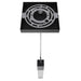 Pendant Light Avenue Lighting HF1901-1-GL-BK The Original Glacier 1-Light 2"W LED Mini Pendant in Black/Bubbled Crystal Avenue Lighting