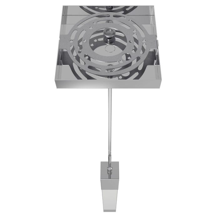 Pendant Light Avenue Lighting HF1901-1-GL-CH-C The Original Glacier 1-Light 2"W LED Mini Pendant in Polished Chrome/Clear Crystal Avenue Lighting