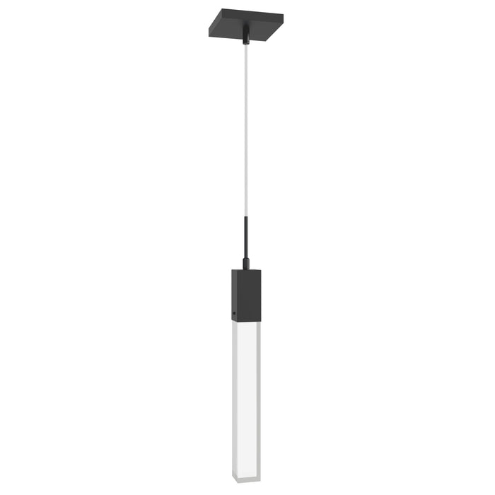 Pendant Light Avenue Lighting HF1901-1-GL-BK-C The Original Glacier 1-Light 2"W LED Mini Pendant in Black/Bubbled Crystal Avenue Lighting