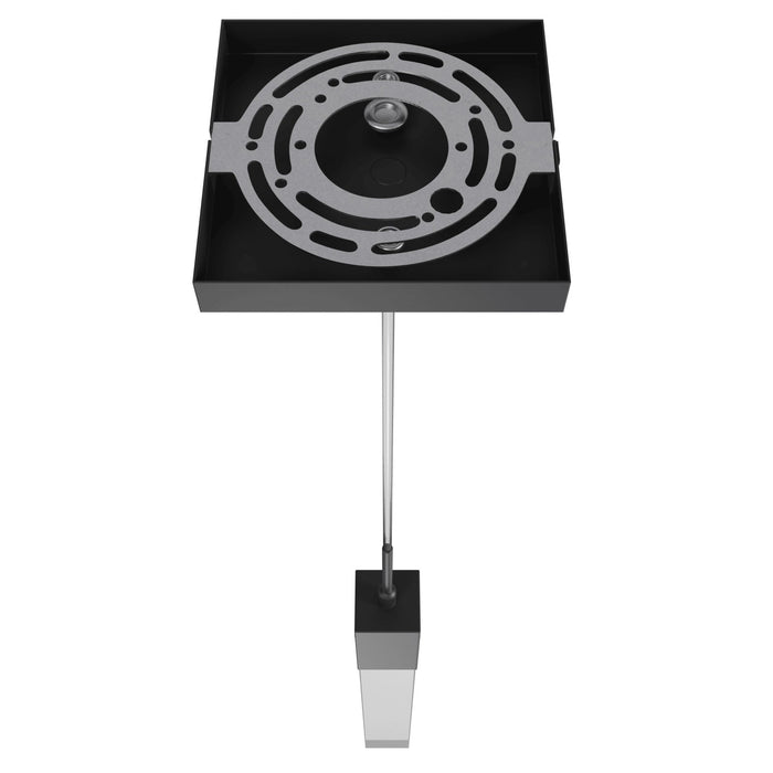 Pendant Light Avenue Lighting HF1901-1-GL-BK-C The Original Glacier 1-Light 2"W LED Mini Pendant in Black/Bubbled Crystal Avenue Lighting