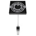 Pendant Light Avenue Lighting HF1901-1-GL-BK-C The Original Glacier 1-Light 2"W LED Mini Pendant in Black/Bubbled Crystal Avenue Lighting
