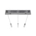 Multi-Light Pendant Avenue Lighting HF1900-3-GL-CH The Original Glacier 3-Light 37"W LED Pendant in Polished Chrome/Bubbled Crystals Avenue Lighting